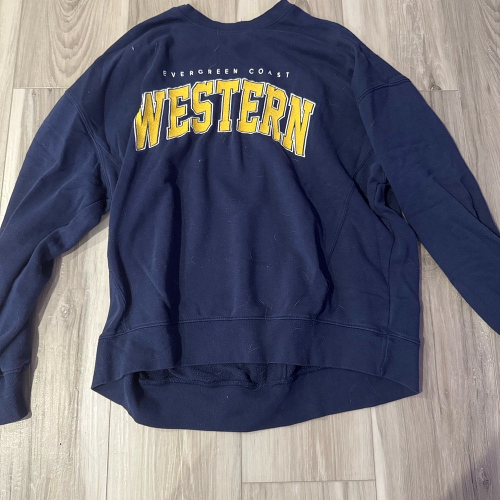 Garage Blue and Yellow Collegiate Sweatshirt